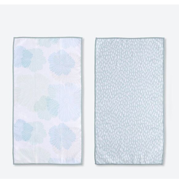 Norwex Tea Towels Limited Edition Soft Blossoms/Brush Strokes NWT - Picture 4 of 11